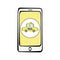 Doodle Smart Phone with taxi service app
