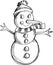 Doodle Snowman Vector