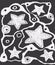 Doodle Stars. Abstract background. Black and white vector illustration.