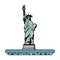 Doodle statue liberty sculpture traditional history