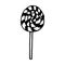 Doodle swirl lollipop illustration