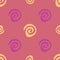 Doodle swirl seamless repeat pattern