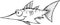 Doodle Swordfish Vector