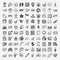 Doodle travel icons set