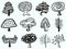 Doodle tree icons