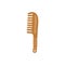 Doodle wooden hair comb.