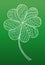 Doodle zentangle clover shamrock Saint Patrick& x27;s Day