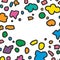 Doodles Colourful Vector Background