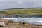 Doolin beach with Doonagore Castle, county Clare, Ireland