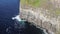 Doolin â€“ Panoramica verso l`alto della costa delle Cliffs of Moher