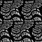 DOOM and GLOOM words warped, distorted, repeated, and arranged into seamless pattern background