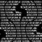 DOOM and GLOOM words warped, distorted, repeated, and arranged into seamless pattern background