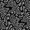 DOOM and GLOOM words warped, distorted, repeated, and arranged into seamless pattern background