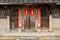 Door of aged and traditional residence in countryside of South of China