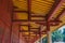 Door beams of Chinese ancient palace wooden building