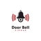 Door bell logo , handbell logo vector