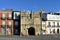 The door of the Castle of the Bridge, also known as the door of Carlos V, in Viveiro, Lugo, Galicia. Spain. Europe. September 30,