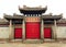 door of Chinese ancient building China Asia