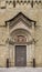 Door of the Duomo in the center of Arezzo