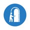 Door, entry, in icon