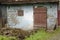 Door on farmhouse, Transylvania, Romania