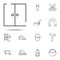 door, fence icon. construction icons universal set for web and mobile