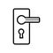 Door handle icon  illustration