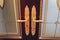 Door handles with an old double door. Golden Handle Door Entrance. Luxury gold handle. classical style golden door