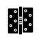 door hinges glyph icon  illustration