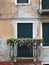 Door in a house wall in Venice