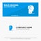 Door, Human, Inner, Mind, Minded SOlid Icon Website Banner and Business Logo Template