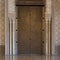 Door in the interior of the Hassan II Mosque in Casablanca, Morocco.