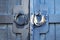 Door knocker on building in Quechee Village, Town of Hartford, Windsor County, Vermont, United States