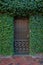 A door of landmark building in the historic district of Savannah Georgia