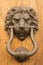 Door lion knocker