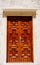 Door made of natural wood on the Benedictine monastery of Saint Margarita in the town of Pag, on the Croatian island of Pag