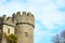 Door of Malahide Castle and Gardens. Ireland