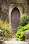 Door of Malahide Castle and Gardens. Ireland