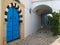 Door. Moorish style. Sidi Bou Said. Tunisia