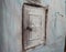 Door of an old stove in a Russian village house