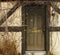 Door with overgrowth