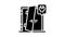 door repairs glyph icon animation