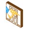 door repairs isometric icon vector illustration