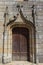 Door of Saint Raymond church in Audierne