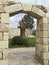 Door of stone with keystone