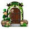 The door to the Irish pub