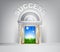 Door to Success concept