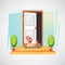 Door with unwanted baby in the box. baby hatch -