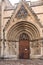 Door of the virgins of the cathedral of Santa Maria in Morella,