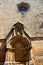 Door ways and side view of The Cathedral at Enna, Sicily Italy